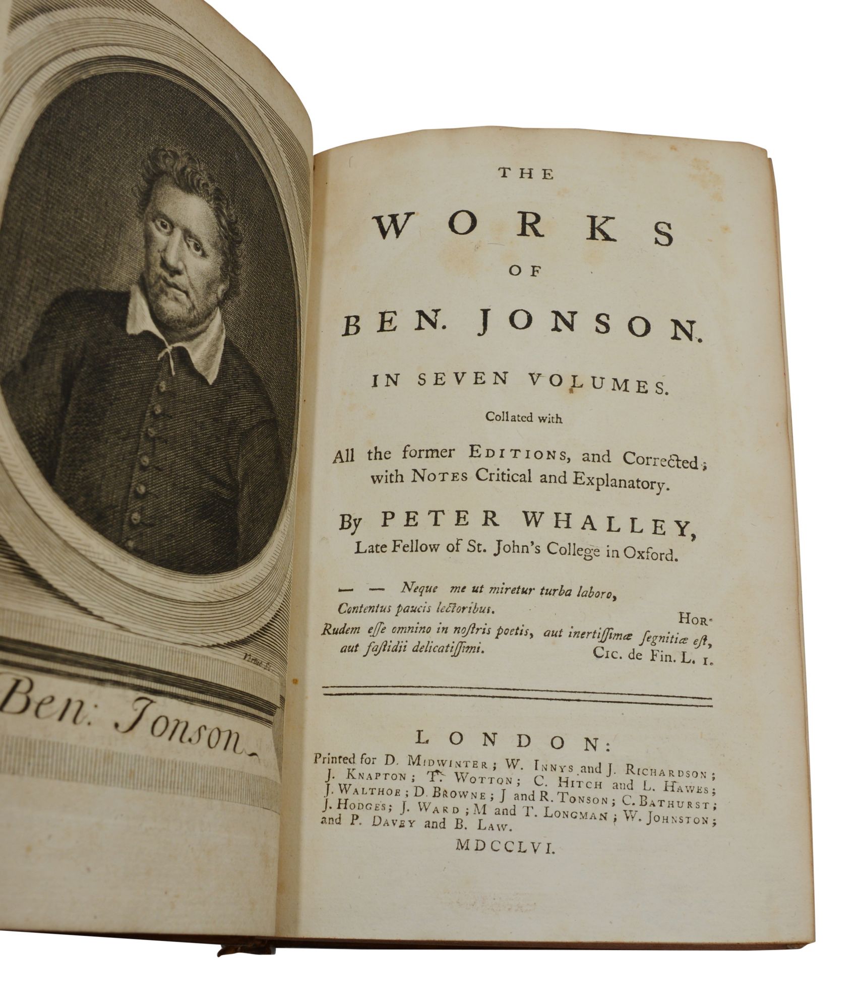 The Works of Ben Jonson Ben Jonson First Edition Thus
