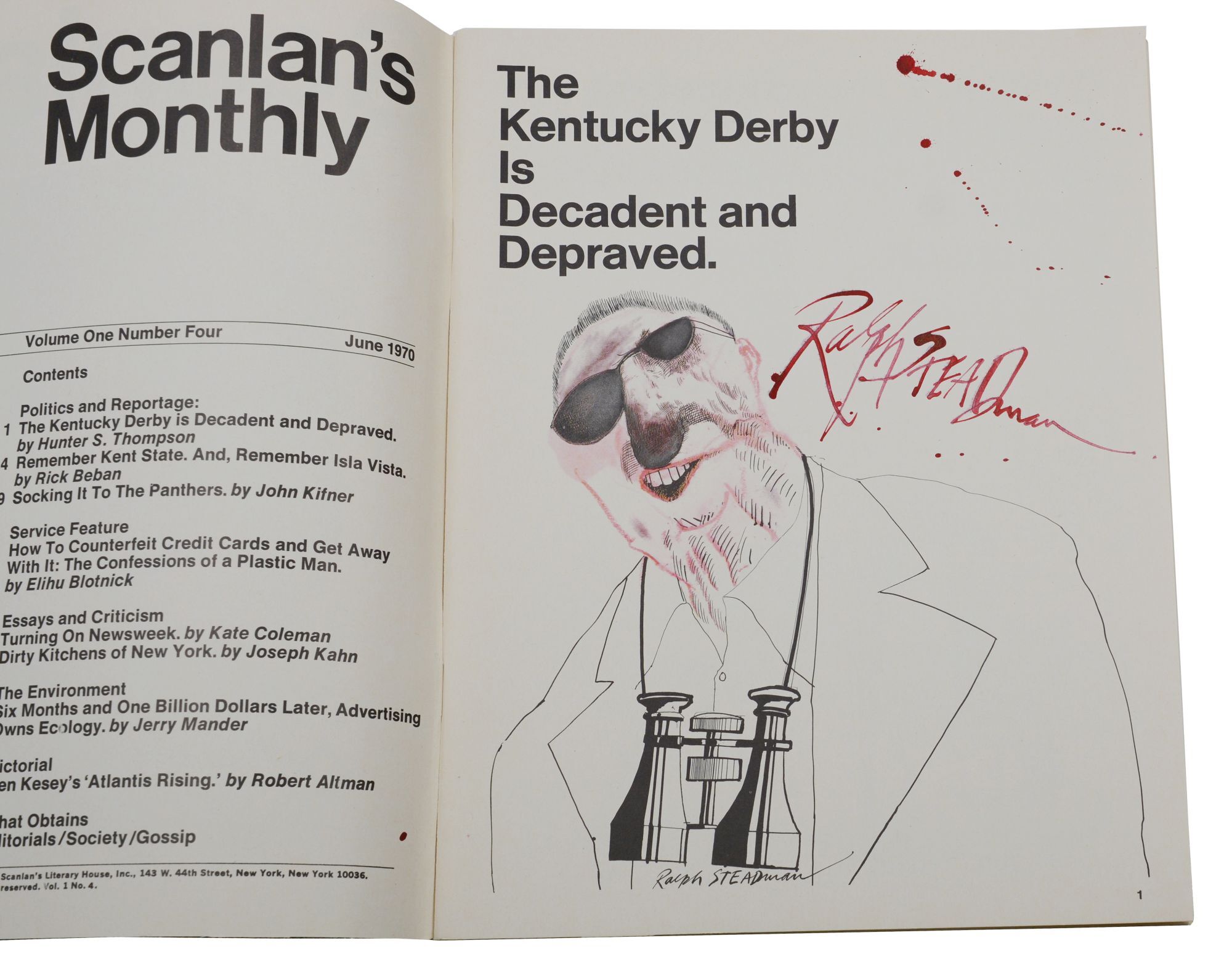Scanlan's Monthly Complete Run, Issues 1-8 | Ralph Steadman, Warren ...